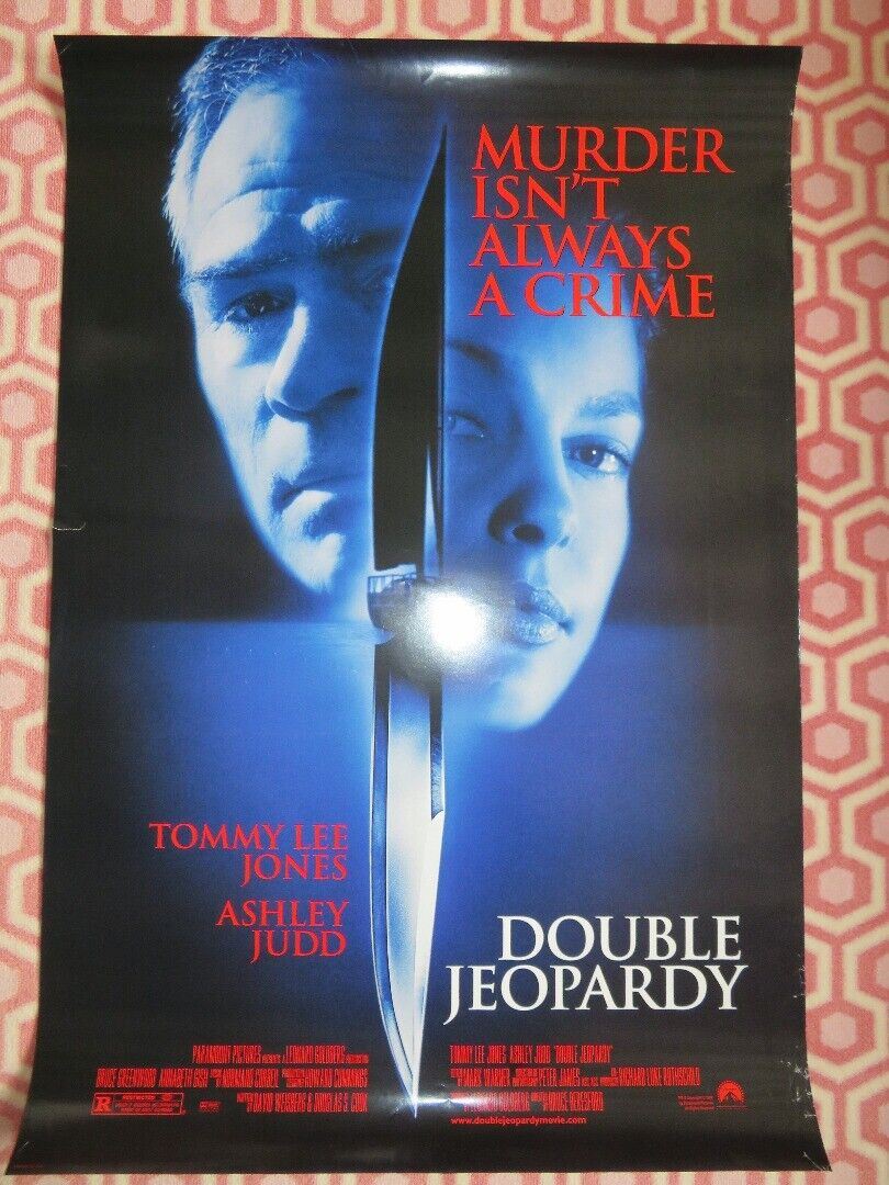 DOUBLE JEOPARDY ONE SHEET ROLLED POSTER TOMMY LEE JONES ASHLEY JUDD 1999