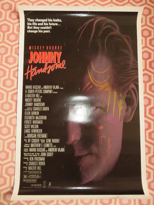 JOHNNY HANDSOME ONE SHEET ROLLED POSTER MICKEY ROURKE 1989