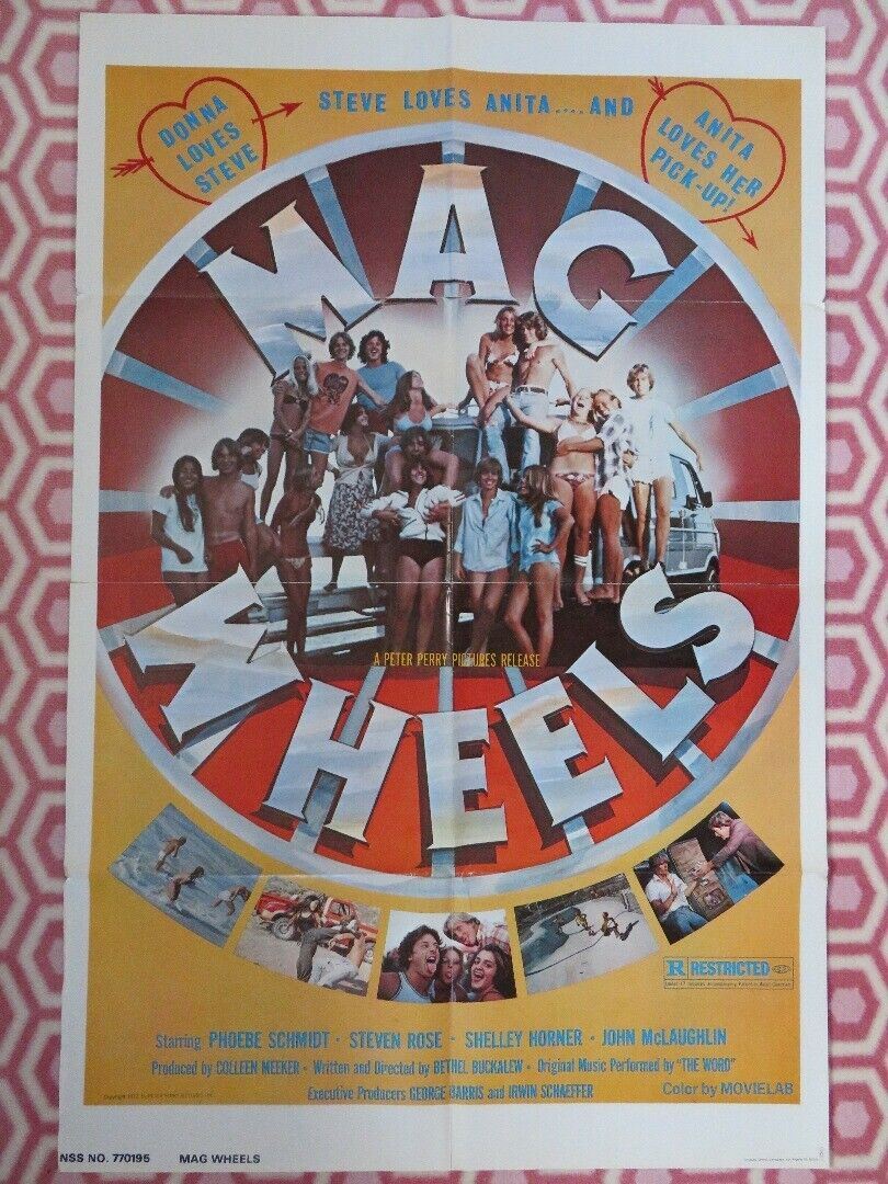 MAG WHEELS US ONE SHEET POSTER PHOEBE SCHMIDT STEVEN ROSE BETHEL 1977