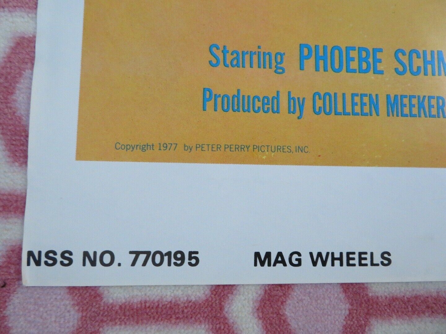 MAG WHEELS US ONE SHEET POSTER PHOEBE SCHMIDT STEVEN ROSE BETHEL 1977