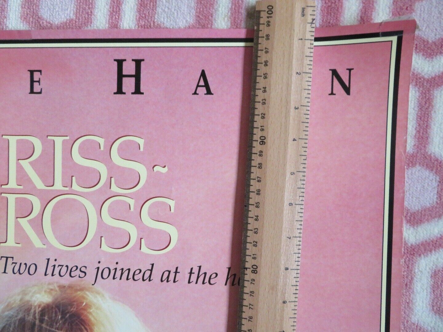 CRISS-CROSS VHS VIDEO US ONE SHEET POSTER ROLLED GOLDIE HAWN 1992