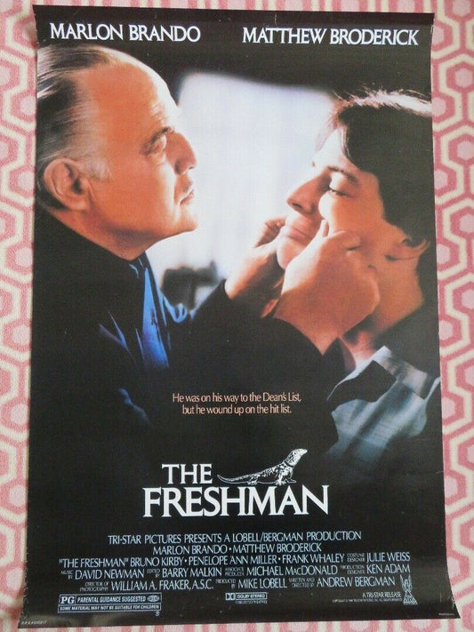 THE FRESHMAN US ONE SHEET ROLLED POSTER MARLON BRANDO MATTHEW BRODERICK 1990