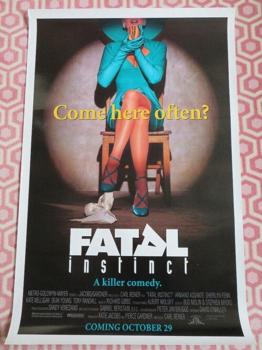 FATAL INSTINCT US ONE SHEET ROLLED POSTER SHERILYN FENN SEAN YOUNG 1993