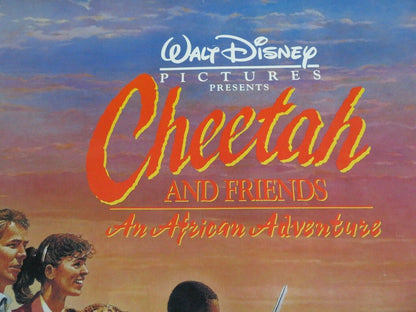 CHEETAH AND FRIENDS US ONE SHEET ROLLED POSTER DISNEY 1989