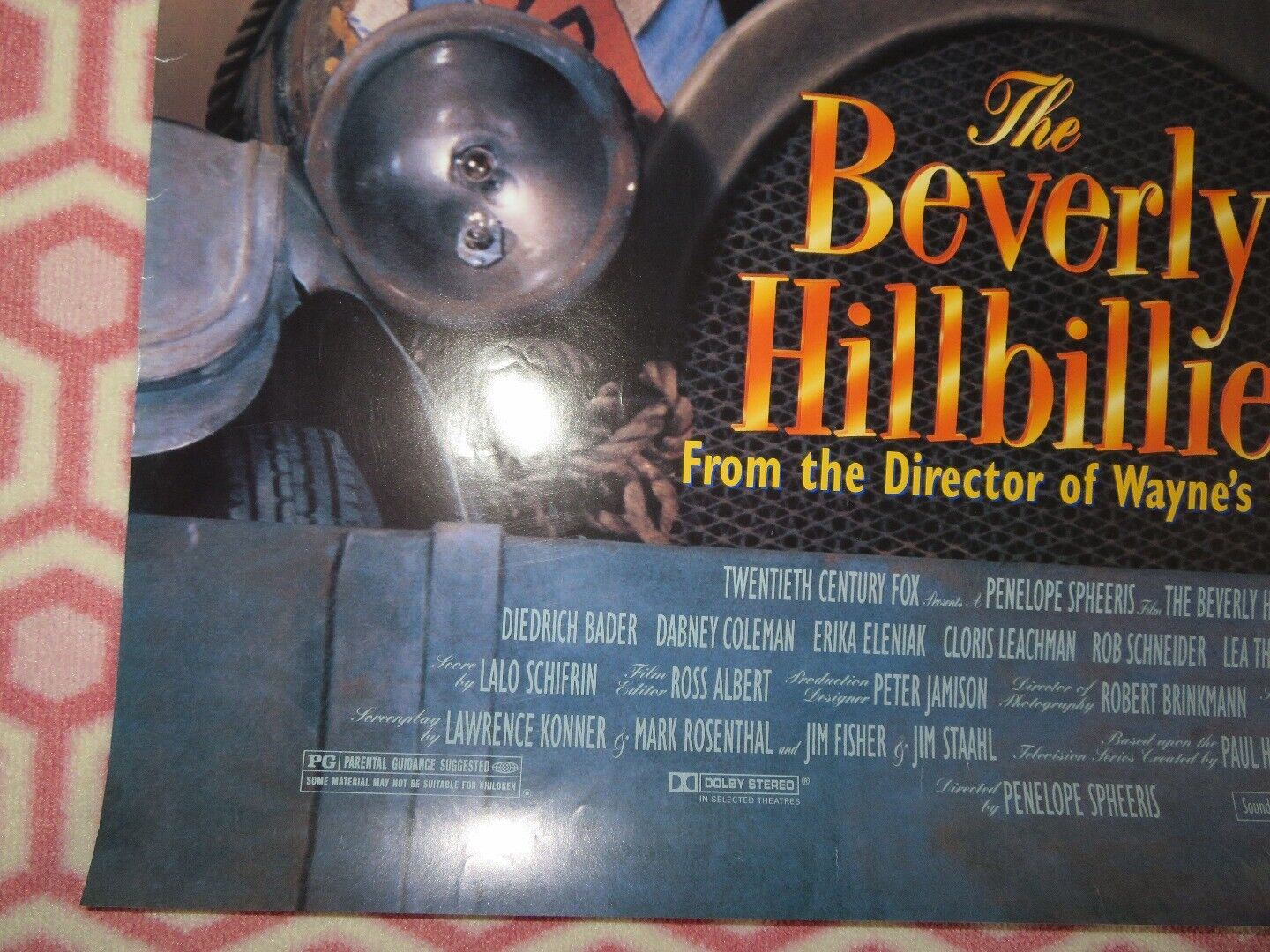 THE BEVERLY HILLBILLIES US ONE SHEET ROLLED POSTER ROB SCHNEIDER JIM VARNEY 1993