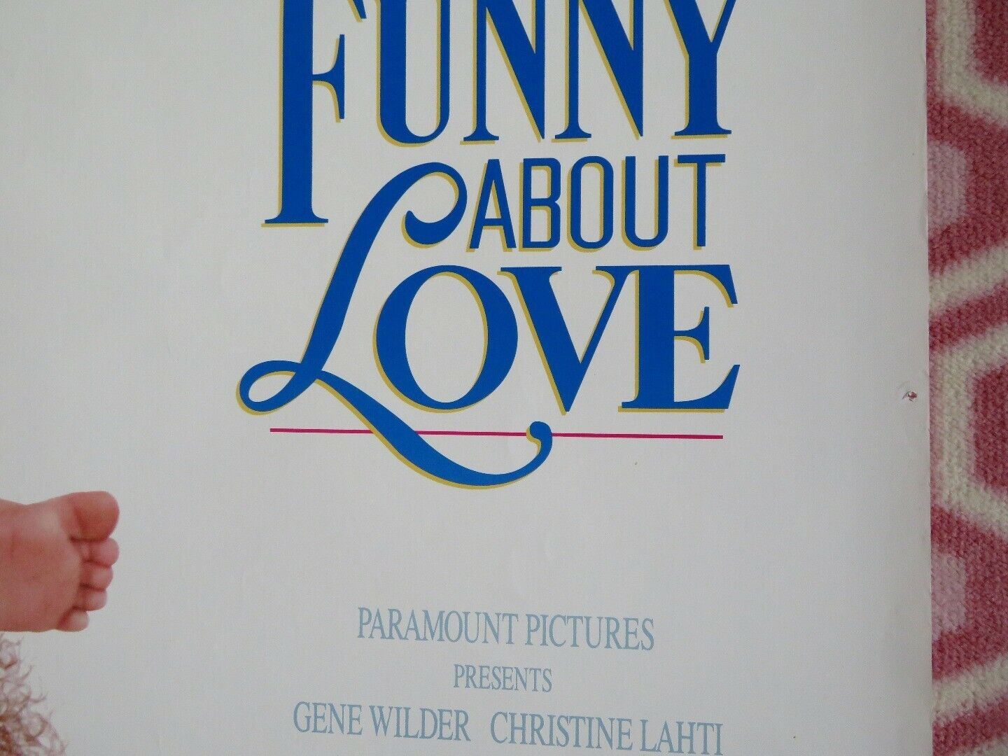 FUNNY ABOUT LOVE US ONE SHEET ROLLED POSTER GENE WILDER 1990