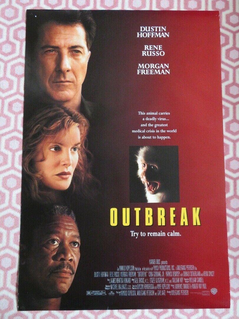 OUTBREAK US ONE SHEET ROLLED POSTER MORGAN FREEMAN BEVERLY TODD 1995