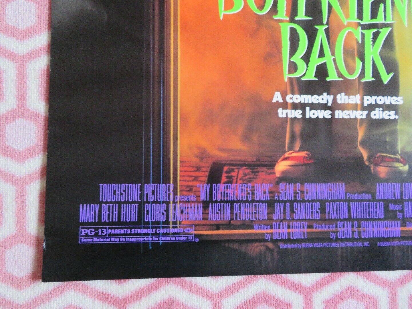 MY BOYFRIEND'S BACK US ONE SHEET ROLLED POSTER SEAN S. CUNNINGHAM 1993