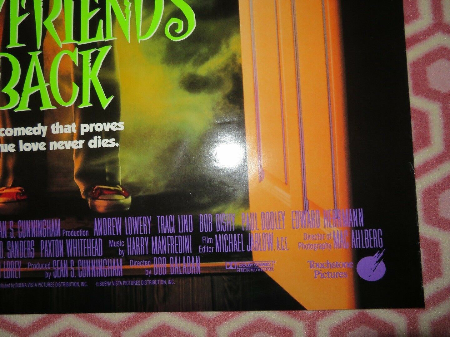 MY BOYFRIEND'S BACK US ONE SHEET ROLLED POSTER SEAN S. CUNNINGHAM 1993