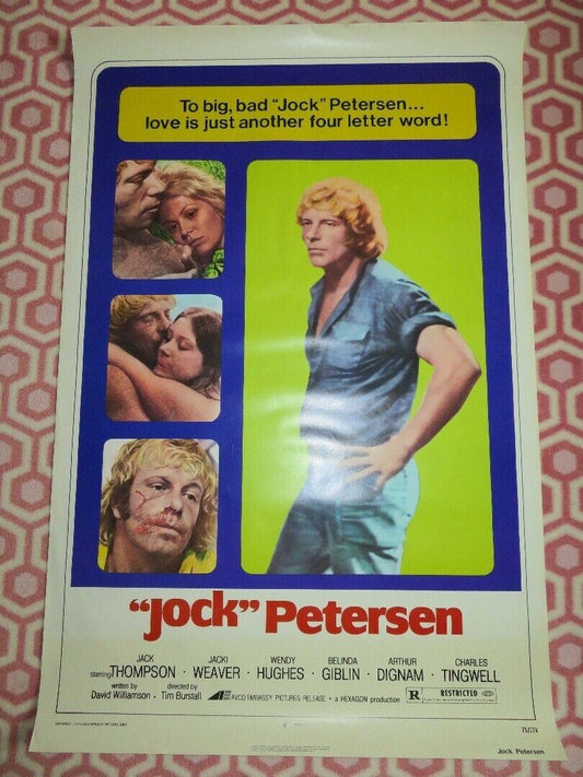 JOCK PETERSEN US ONE SHEET ROLLED POSTER JACK THOMPSON  JACKI WEAVER 1974