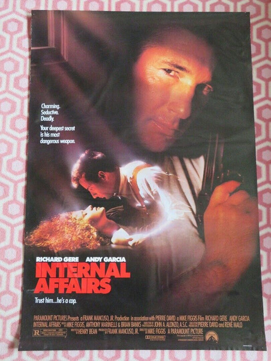 INTERNAL AFFAIRS US ONE SHEET ROLLED POSTER RICHARD GERE ANDY GARCIA  1989