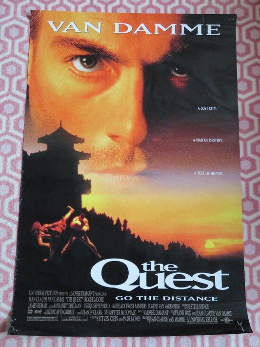 THE QUEST US ONE SHEET ROLLED POSTER VAN DAMME ROGER MOORE 1996