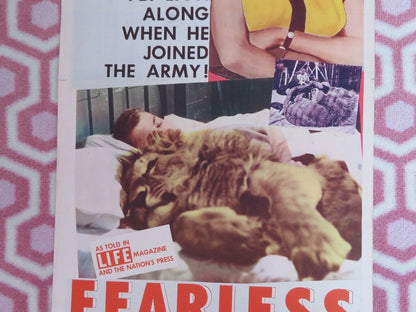 FEARLESS FAGAN US INSERT (14"x 36") POSTER JANET LEIGH CARLETON CARPENTER 1956