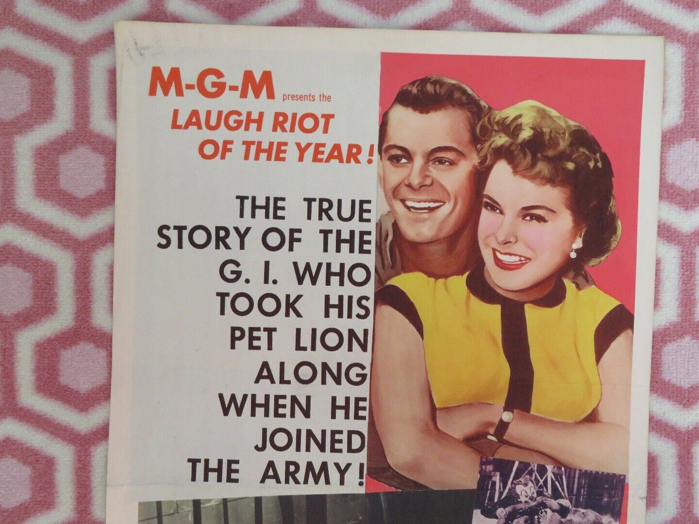 FEARLESS FAGAN US INSERT (14"x 36") POSTER JANET LEIGH CARLETON CARPENTER 1956