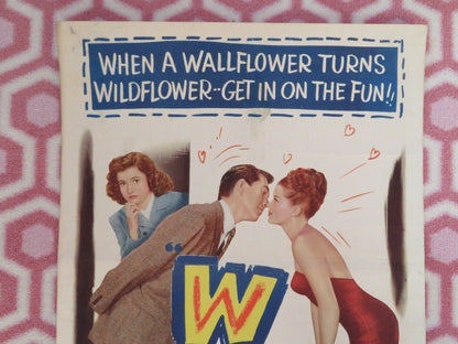 WALLFLOWER US INSERT (14"x 36") POSTER ROBERT HUTTON JOYCE REYNOLDS 1948