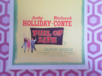 FULL OF LIFE US INSERT (14"x 36") POSTER JUDY HOLLIDAY RICHARD CONTE 1956