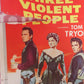 THREE VIOLENT PEOPLE US INSERT (14"x 36") POSTER CHARLES HESTON ANNE BAXTER 1956