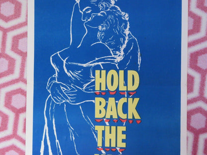 HOLD BACK THE NIGHT US INSERT (14"x 36") POSTER JOHN PAYNE MONA FREEMAN 1956