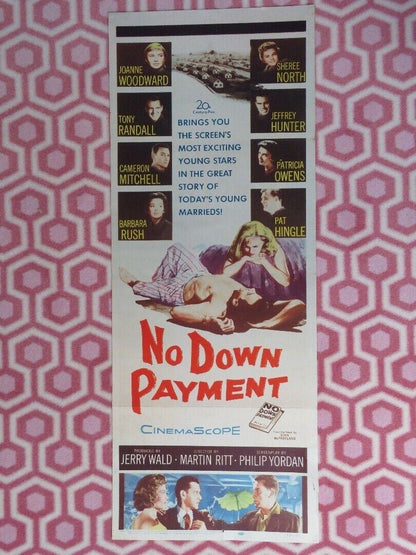 NO DOWN PAYMENT US INSERT (14"x 36") POSTER JOANNE WOODWARD SHEREE NORTH 1957