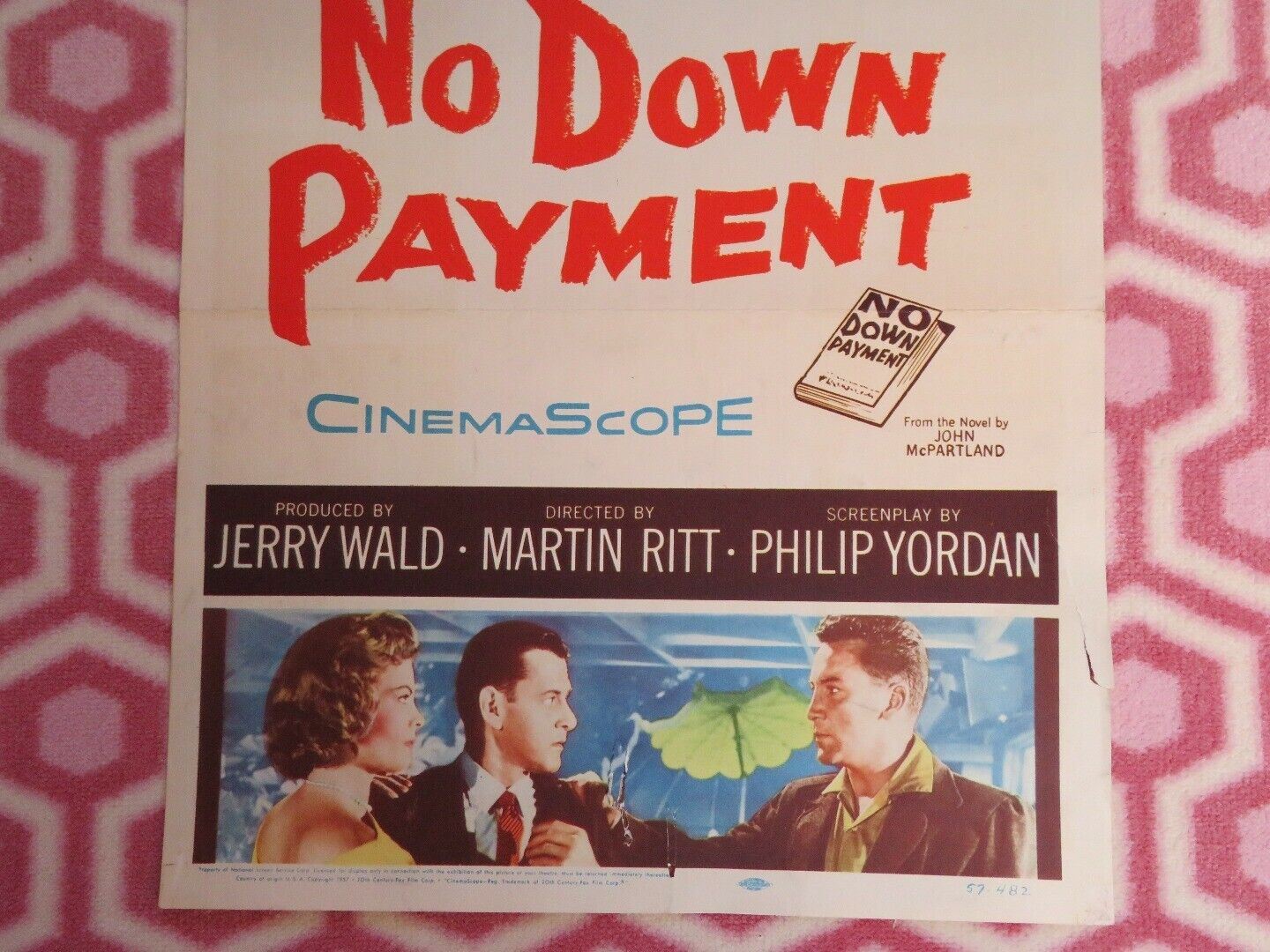 NO DOWN PAYMENT US INSERT (14"x 36") POSTER JOANNE WOODWARD SHEREE NORTH 1957