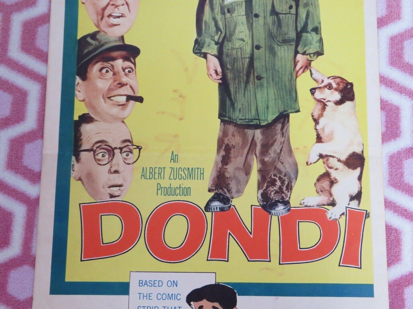 DONDI US INSERT (14"x 36") POSTER DAVID JANSSEN PATTI PAGE 1961