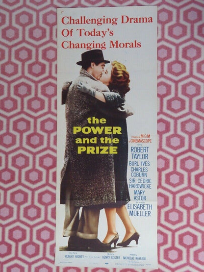 THE POWER AND THE PRIZE US INSERT (14"x 36") POSTER ROBERT TAYLOR BURL IVES 1956