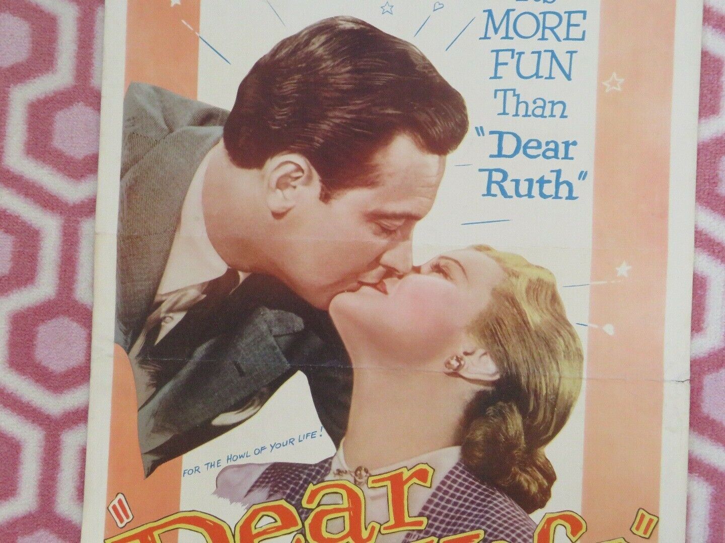 DEAR WIFE US INSERT (14"x 36") POSTER WILLIAM HOLDEN JOAN CAULFIELD 1949