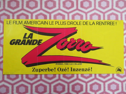 LA GRANDE ZORRO/ ZORRO, THE GAY BLADE BELGIUM (12"x 26") POSTER GEORGE HAMILTON