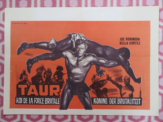 TAUR ROI DE LA FORCE BRUTALE BELGIUM (17"x 24") POSTER JOE ROBINSON BELLA CORTEZ