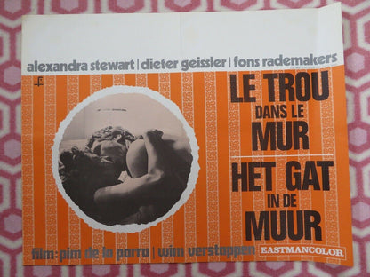 LE TROU DANS LE MUR/ Obsessions BELGIUM (17"x 22") POSTER ALEXANDRA STEWART 1969