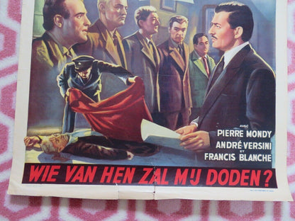 TOUS PEUVENT ME TURE/ Anyone Can Kill Me BELGIUM POSTER FRANCOIS PERIER 1957