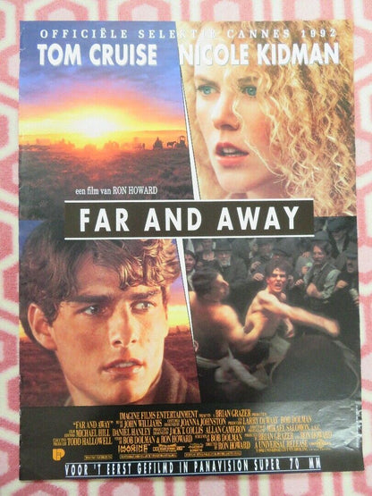 FAR AND AWAY BELGIUM (21.5"x 16") POSTER TOM CRUISE NICOLE KIDMAN 1992