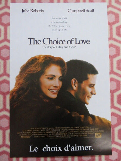 THE CHOICE OF LOVE / DYING LOVE BELGIUM (22.5"x 14.5") POSTER JULIA ROBERTS 1991