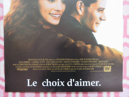 THE CHOICE OF LOVE / DYING LOVE BELGIUM (22.5"x 14.5") POSTER JULIA ROBERTS 1991