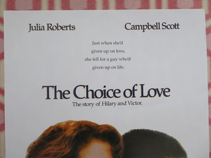 THE CHOICE OF LOVE / DYING LOVE BELGIUM (22.5"x 14.5") POSTER JULIA ROBERTS 1991