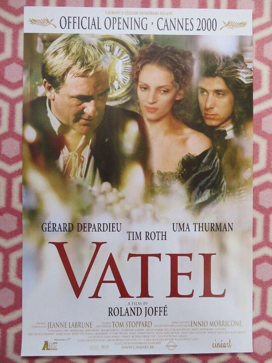 VATEL BELGIUM (23.5"x 15.5") POSTER GERARD DEPARDIEU UMA THURMAN TIM ROTH 2000