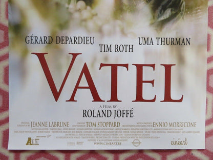 VATEL BELGIUM (23.5"x 15.5") POSTER GERARD DEPARDIEU UMA THURMAN TIM ROTH 2000