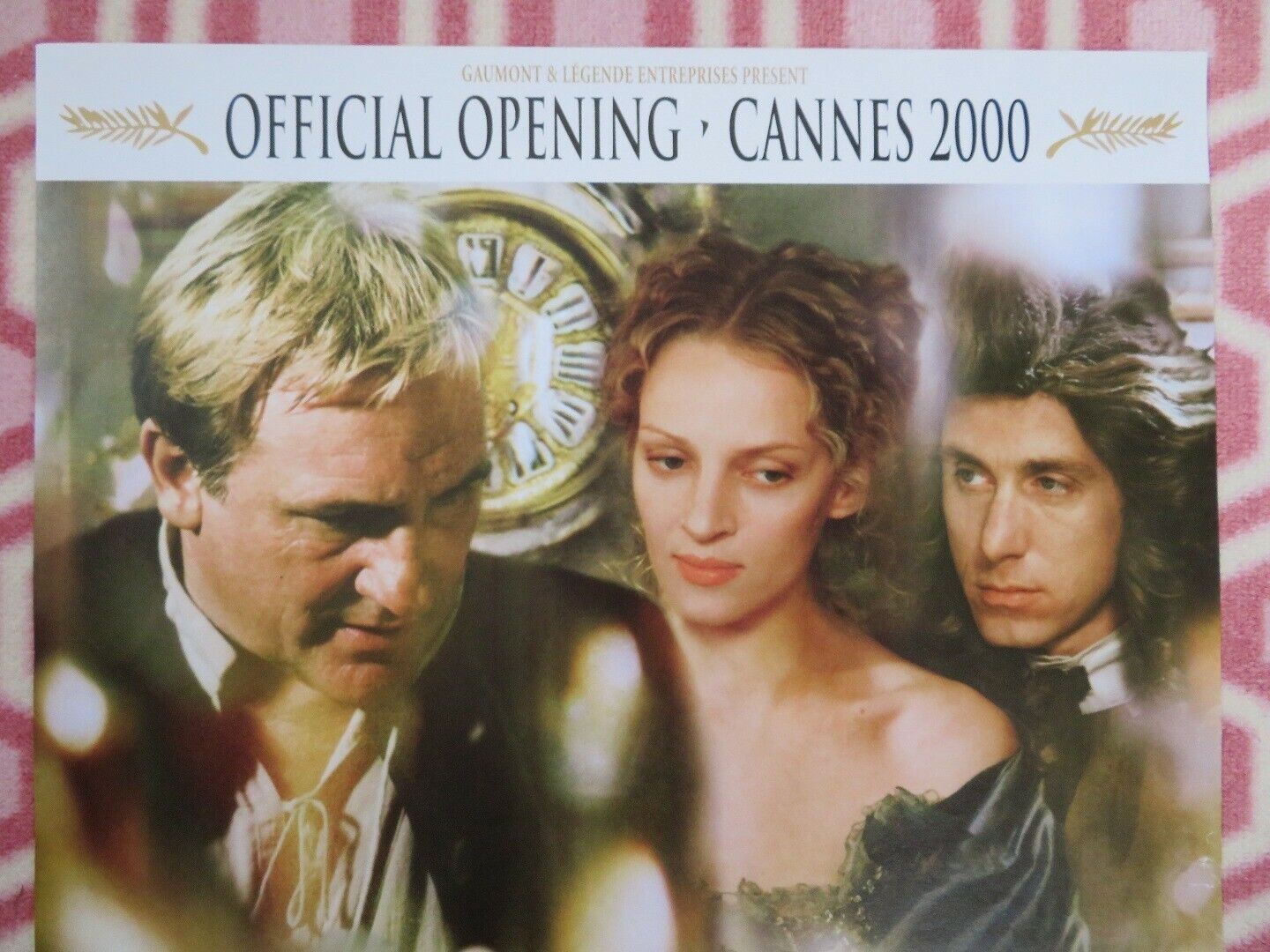 VATEL BELGIUM (23.5"x 15.5") POSTER GERARD DEPARDIEU UMA THURMAN TIM ROTH 2000