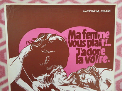 MA FEMME VOUS PLAIT!.. J'ADORE LA VORRE BELGIUM (24"x 14.5") POSTER 1975