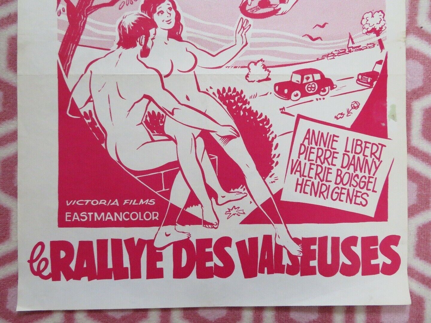 LE RALLYE DES VALSEUSES /Sex Rally BELGIUM (19.5"x 16.5") POSTER ANNIE LIBERT