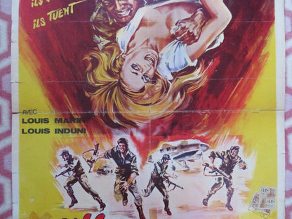 DES FILLES POUR LES MERCENAIRES / Cuatro desertores BELGIUM POSTER 1970