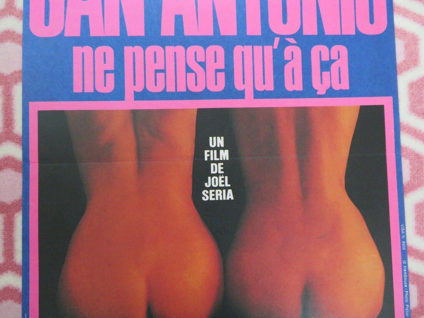 SAN-ANTONIO NE PENSE QU A CA BELGIUM (23"x 15.5") POSTER PHILIPPE GASTE 1981