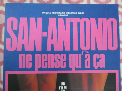 SAN-ANTONIO NE PENSE QU A CA BELGIUM (23"x 15.5") POSTER PHILIPPE GASTE 1981