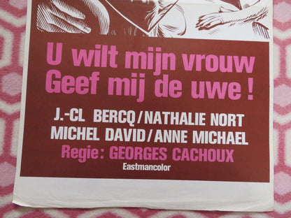 MA FEMME VOUS PLAIT!.. J'ADORE LA VORRE BELGIUM (24"x 14.5") POSTER MICHEL DAVID