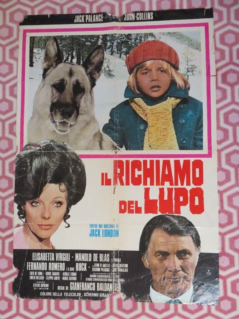 IL RICHIAMO DEL LUPO The Great Adventure ITALIAN FOGLIO POSTER JOAN COLLINS