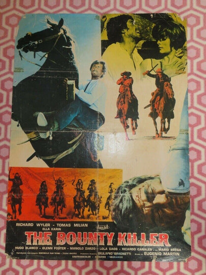 THE BOUNTY KILLER  The Ugly Ones- B  ITALIAN FOGLIO POSTER RICHARD WYLER 1966