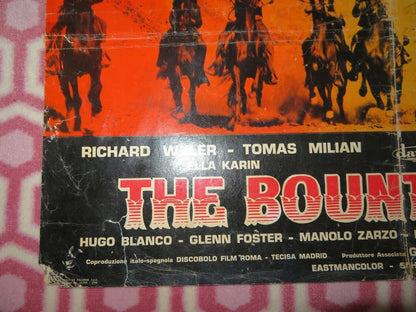 THE BOUNTY KILLER  The Ugly Ones- B  ITALIAN FOGLIO POSTER RICHARD WYLER 1966