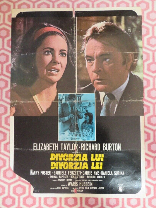 DIVIRZIA LUI DIVORZIA LEI Divorce His - Divorce Hers ITALIAN FOGLIO POSTER 1973