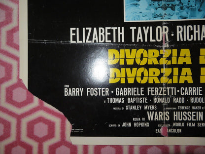 DIVIRZIA LUI DIVORZIA LEI Divorce His - Divorce Hers ITALIAN FOGLIO POSTER 1973