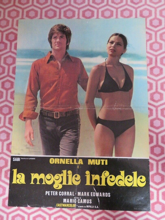 LA MOGLIE INFEDELE  La joven casada ITALIAN FOGLIO POSTER PETER CORRAL 1975